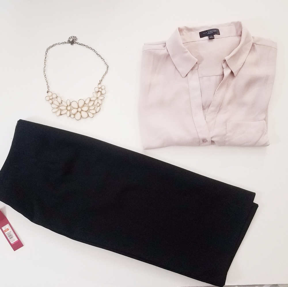 Black Merona pencil skirt Sz 10
